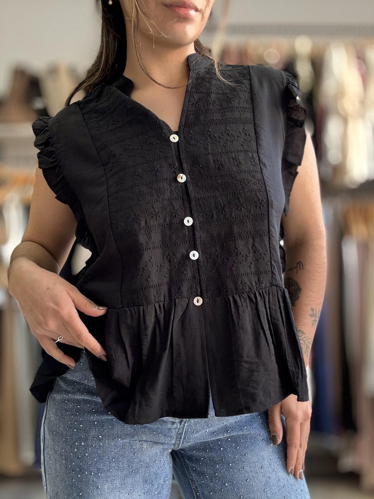 Blusa LENA black