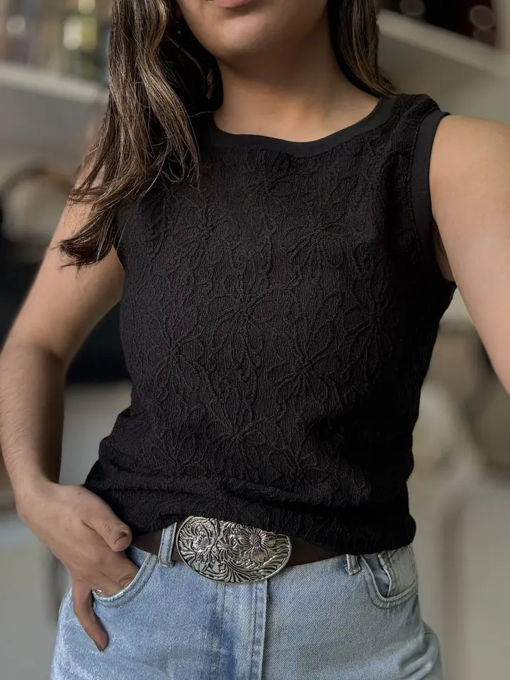 Musculosa DALIA negra