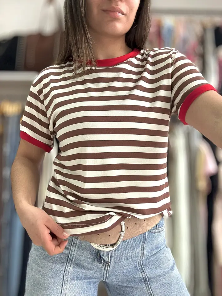 Remera rayada CHOCO