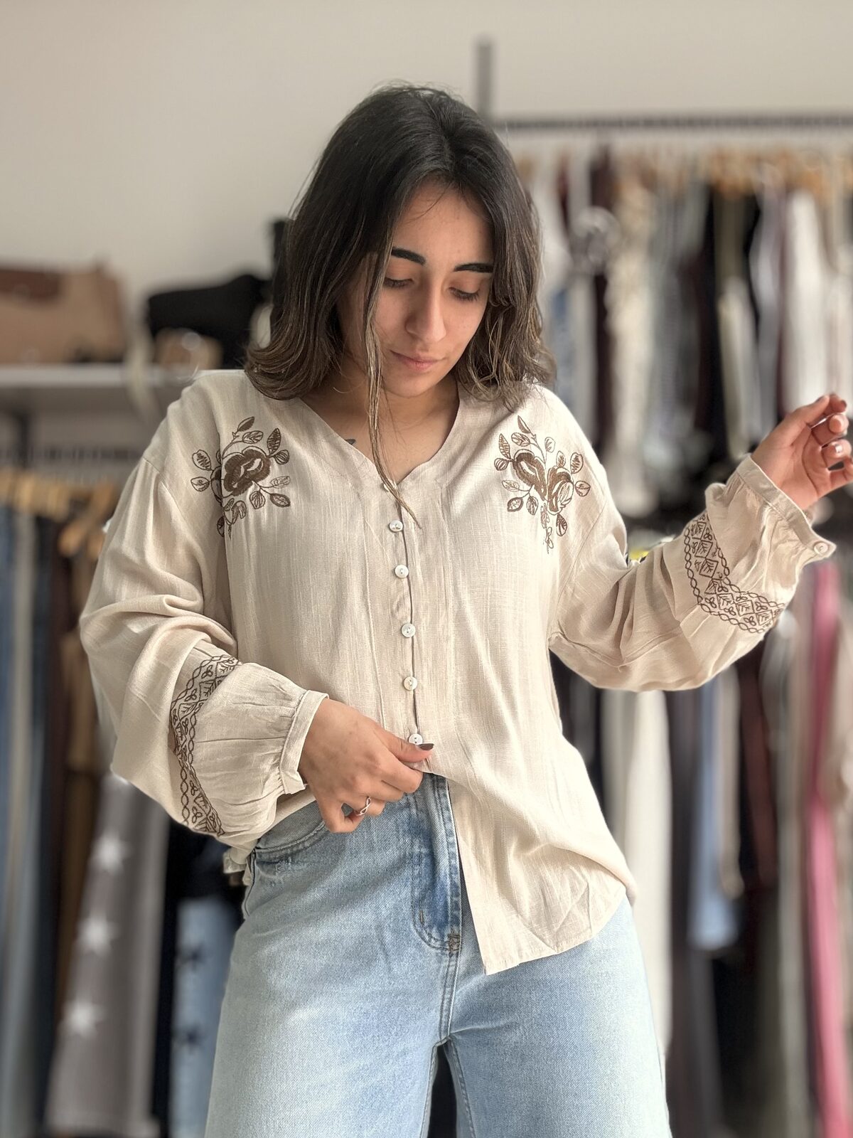 Camisa GARDEN beige