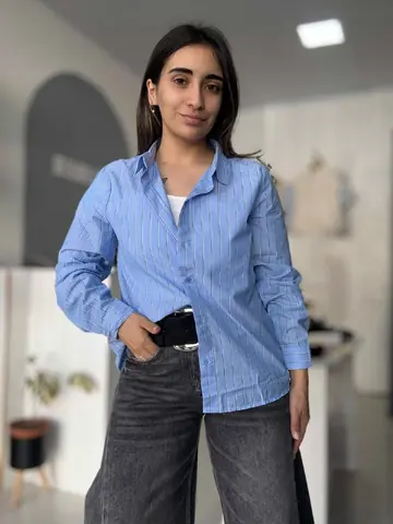 Camisa CELESTE rayada