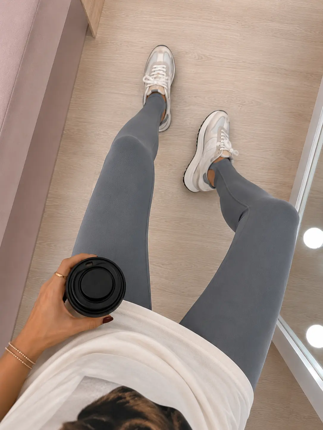 Legging stirrup pants gris