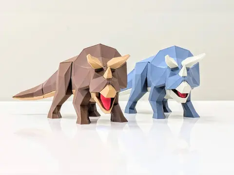 Puzzle 3D Tricerátops — Tamaño Grande