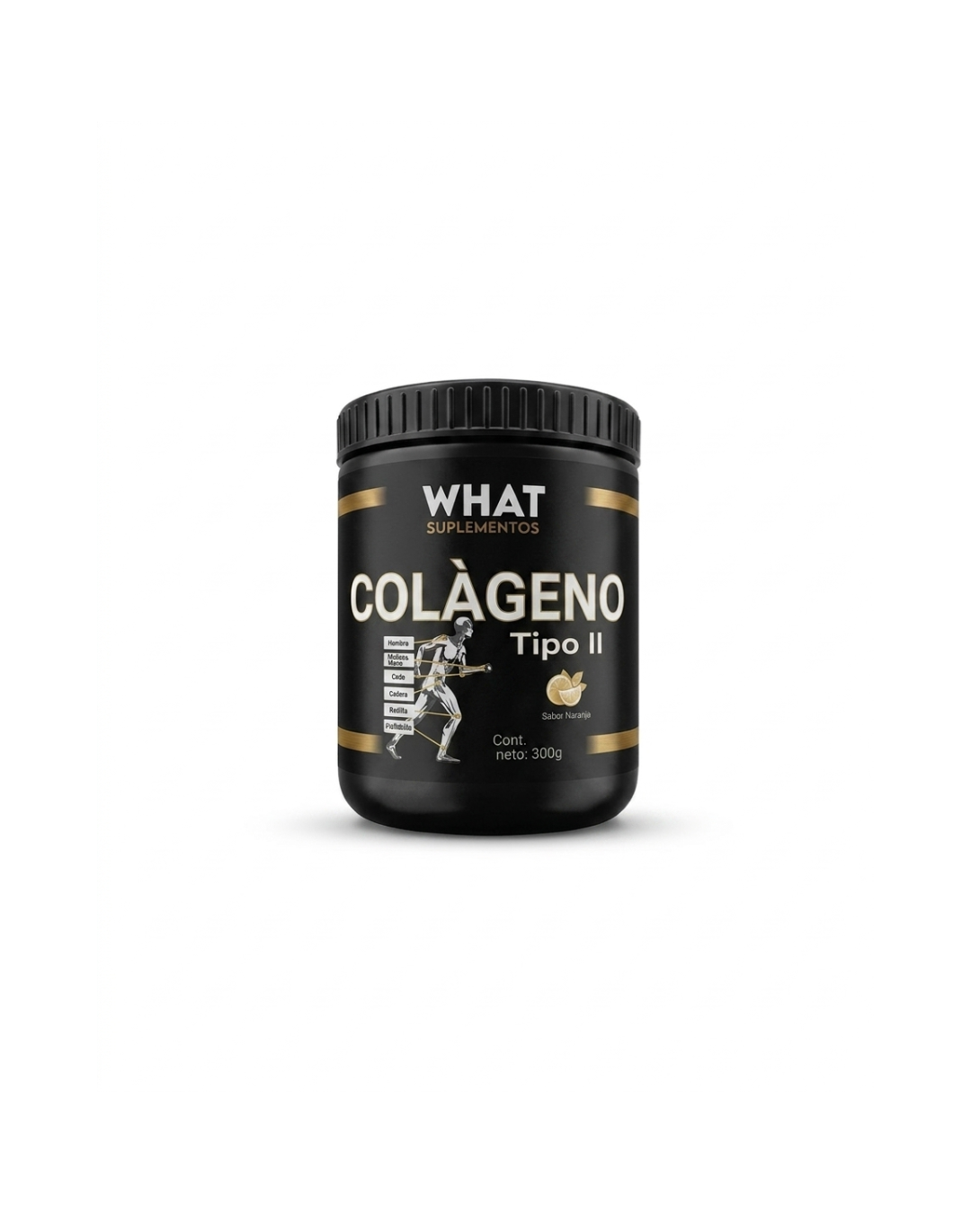 Colágeno Tipo II 300 g. Sabor Naranja