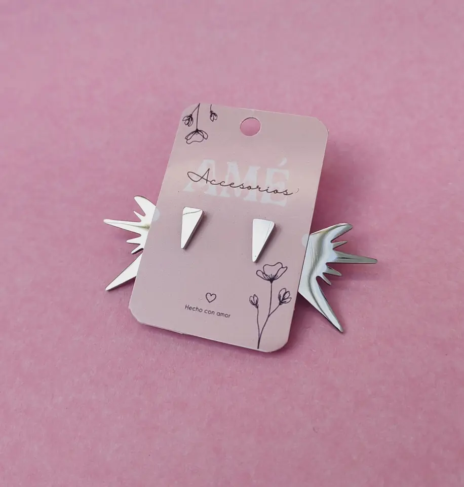 Aros Ear Jacket Cosmic Starburst — Acero Quirúrgico Silver