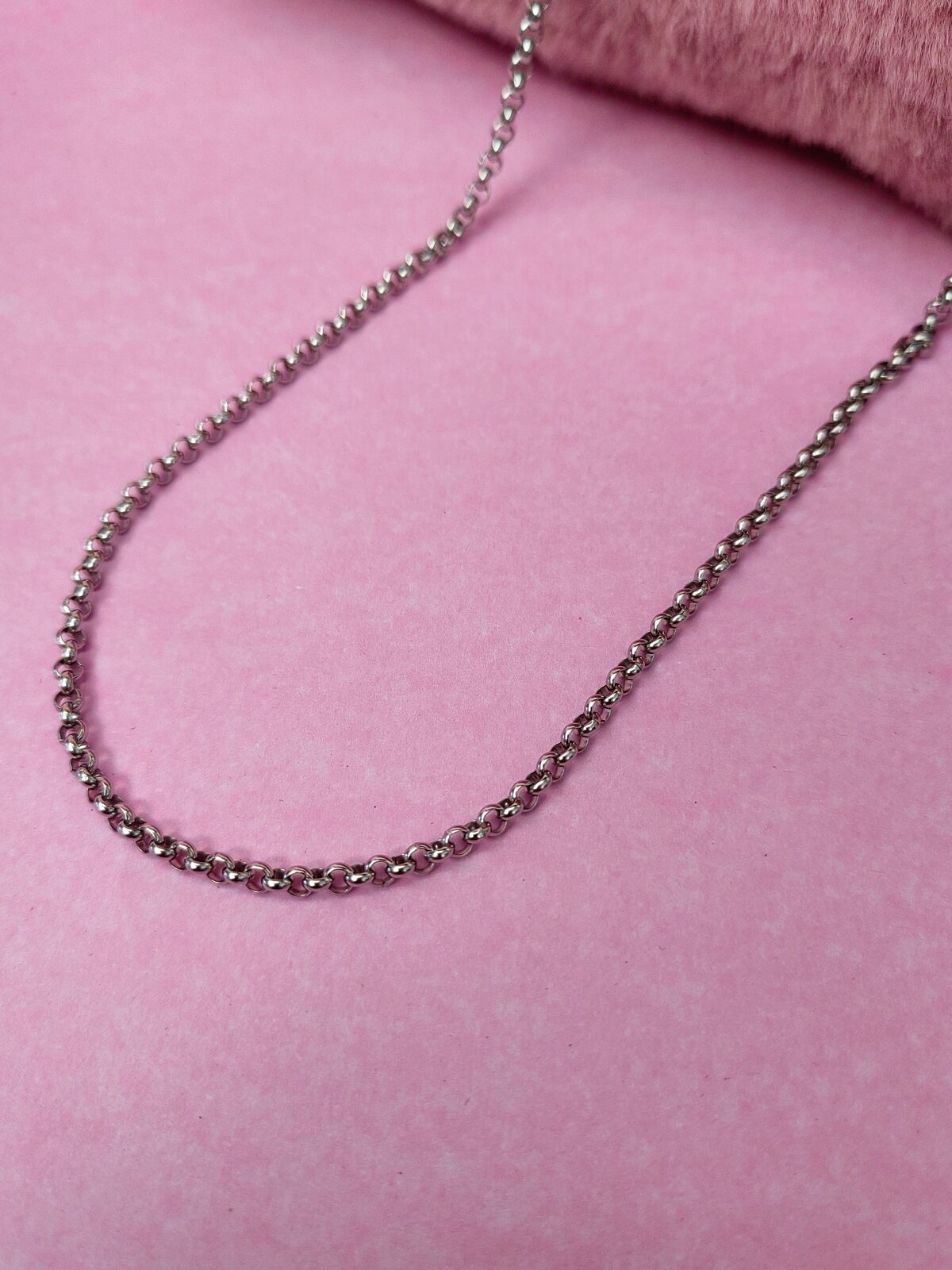 Cadena Roló Silver — Acero Quirúrgico (45 cm)