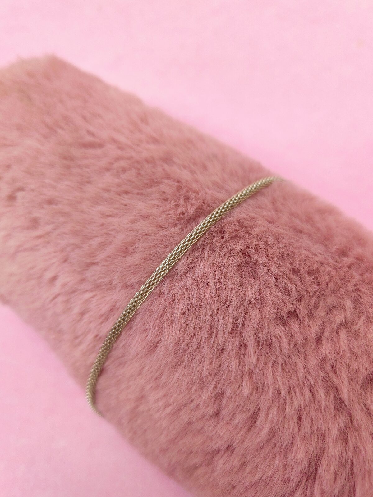 Pulsera Mesh Silver — Acero Quirúrgico Tejido Malla Tubular