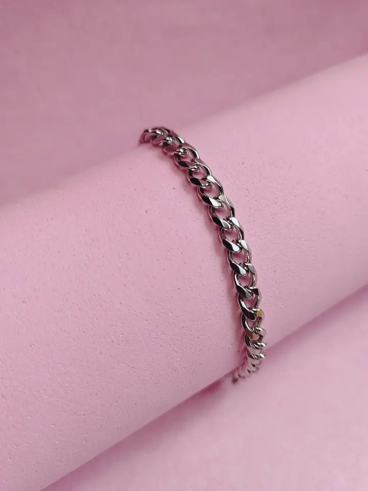 Pulsera de Acero Quirúrgico Cadena Grumet / Curb