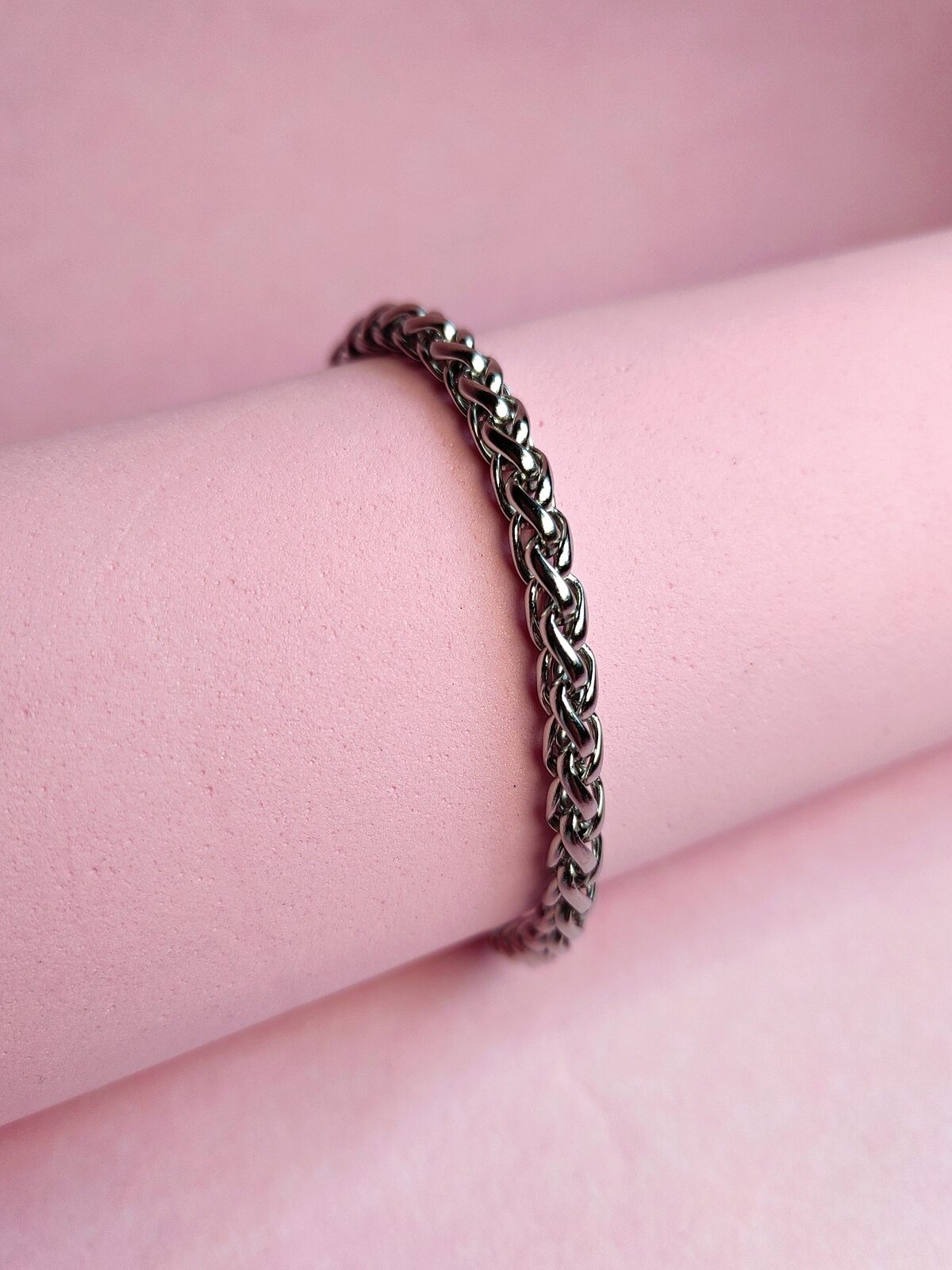 Pulsera de Acero Quirúrgico Cadena Espiga / Franco