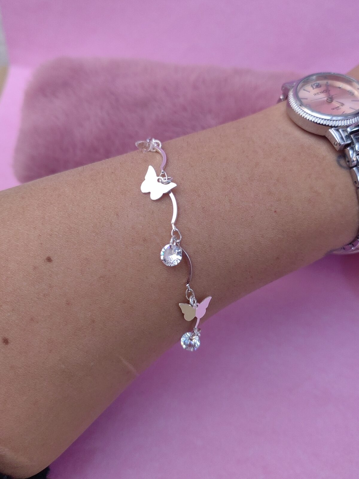 Pulsera Mariposa + Brillo