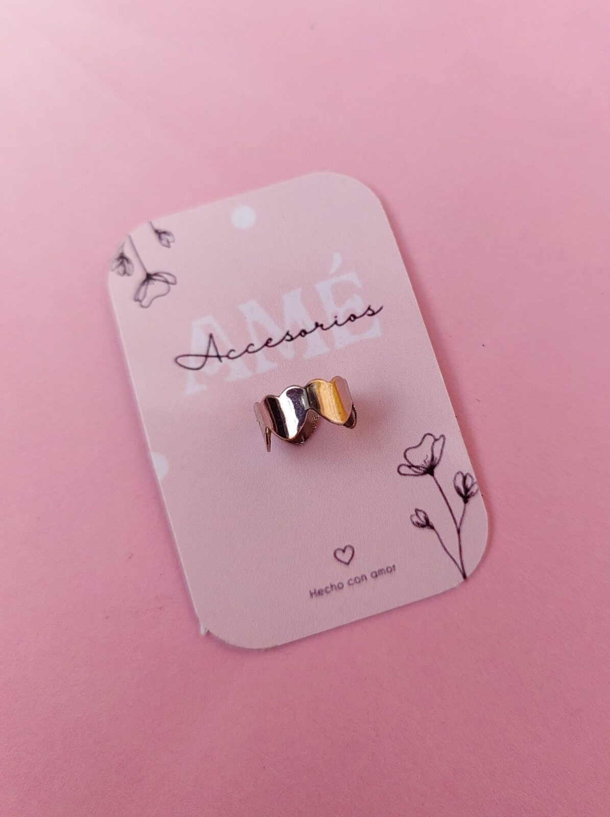 Ear Cuff Zig Zag Shiny Gold