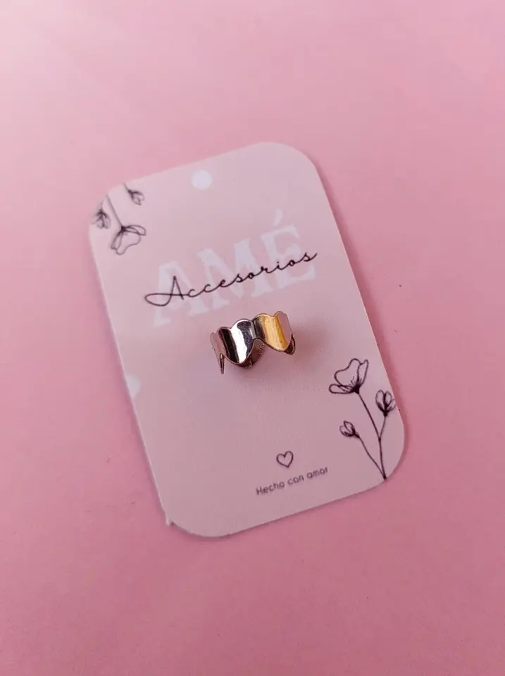 Ear Cuff Zig Zag Shiny Gold