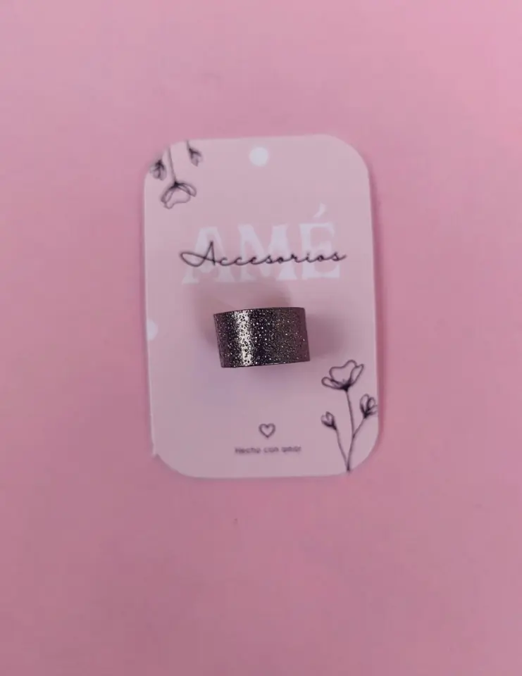 Ear Cuff Textured Black Band