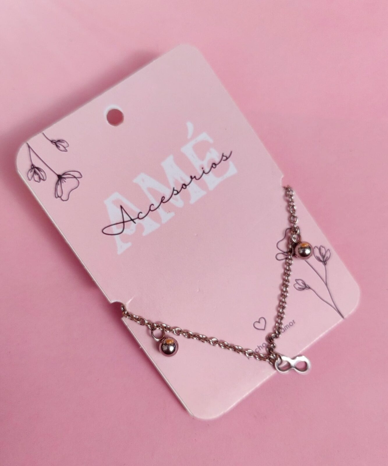 Pulsera Infinity & Balls Silver Steel