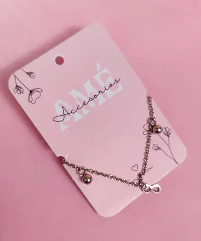 Pulsera Infinity & Balls Silver Steel
