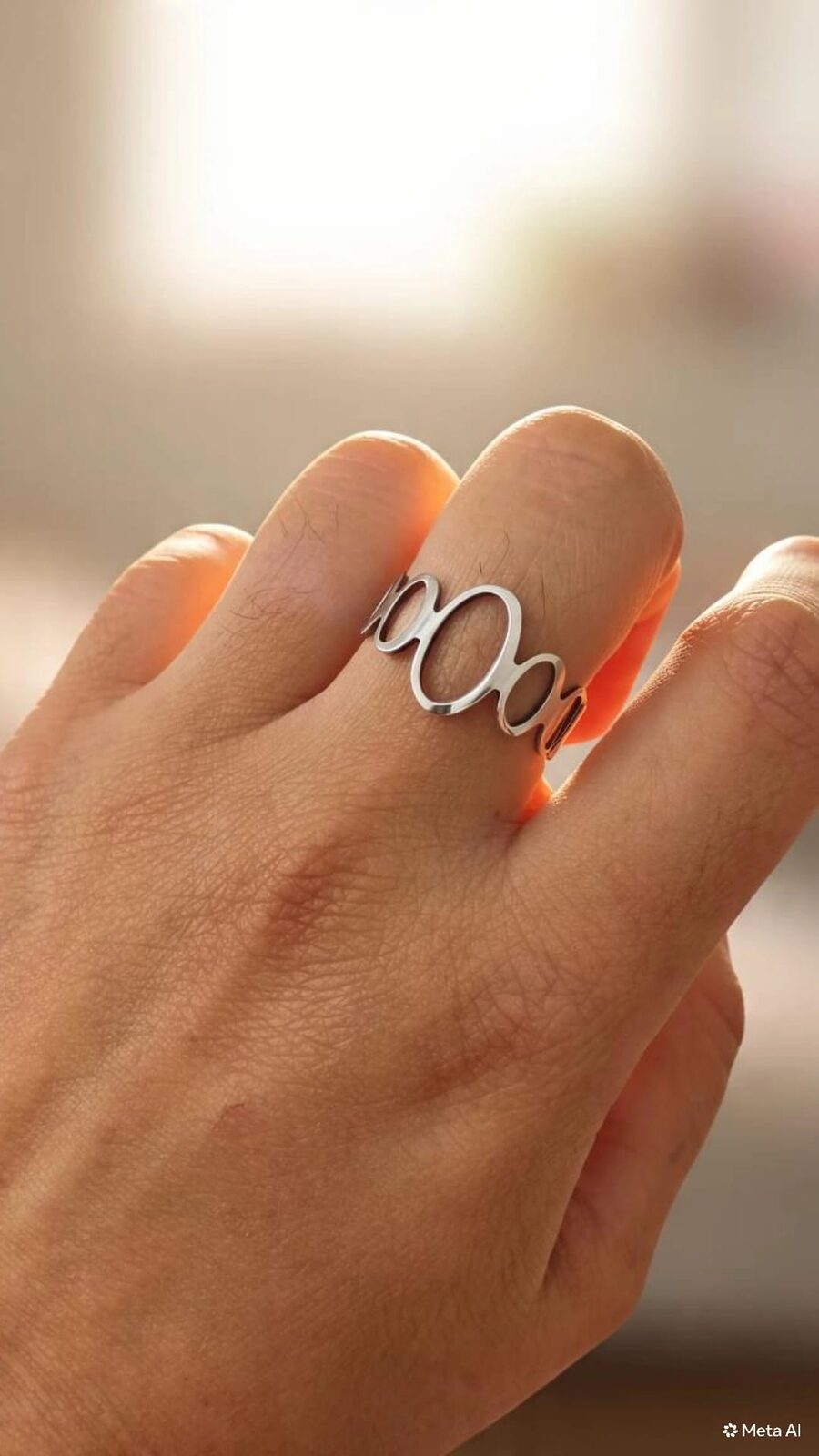 Anillo Geometric Oval Circles