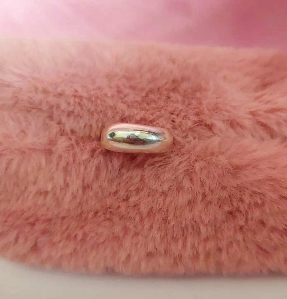 Anillo Silver Chunky Dome — Anillo Enchapado en Plata Inflado Liso