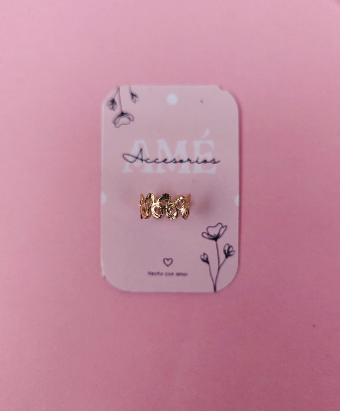 Ear Cuff Wavy Braided Gold