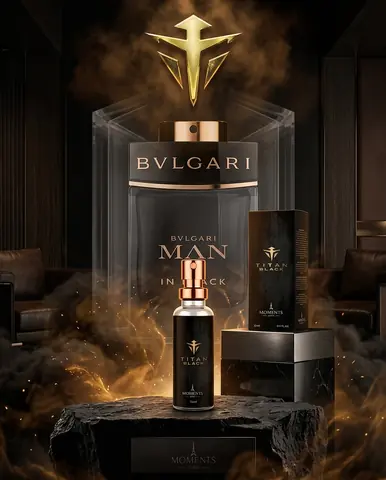 Perfume Titan Black 15 ml Masculino – Inspiración Bvlgari Man in Black