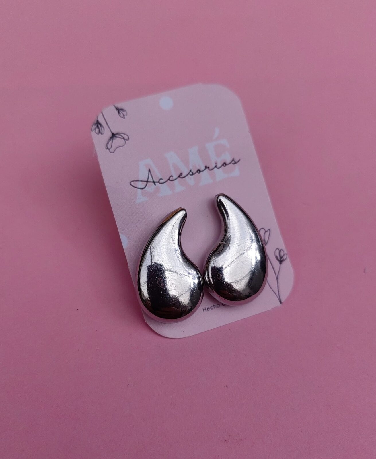 Aros Teardrop Chunky Steel