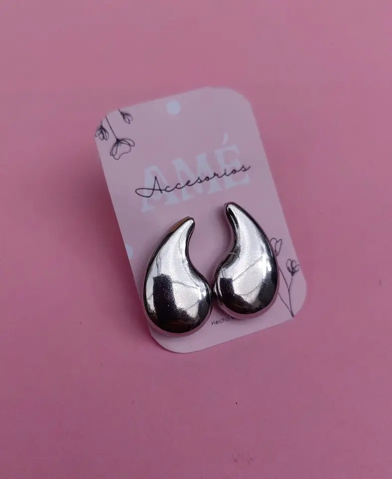 Aros Teardrop Chunky Steel