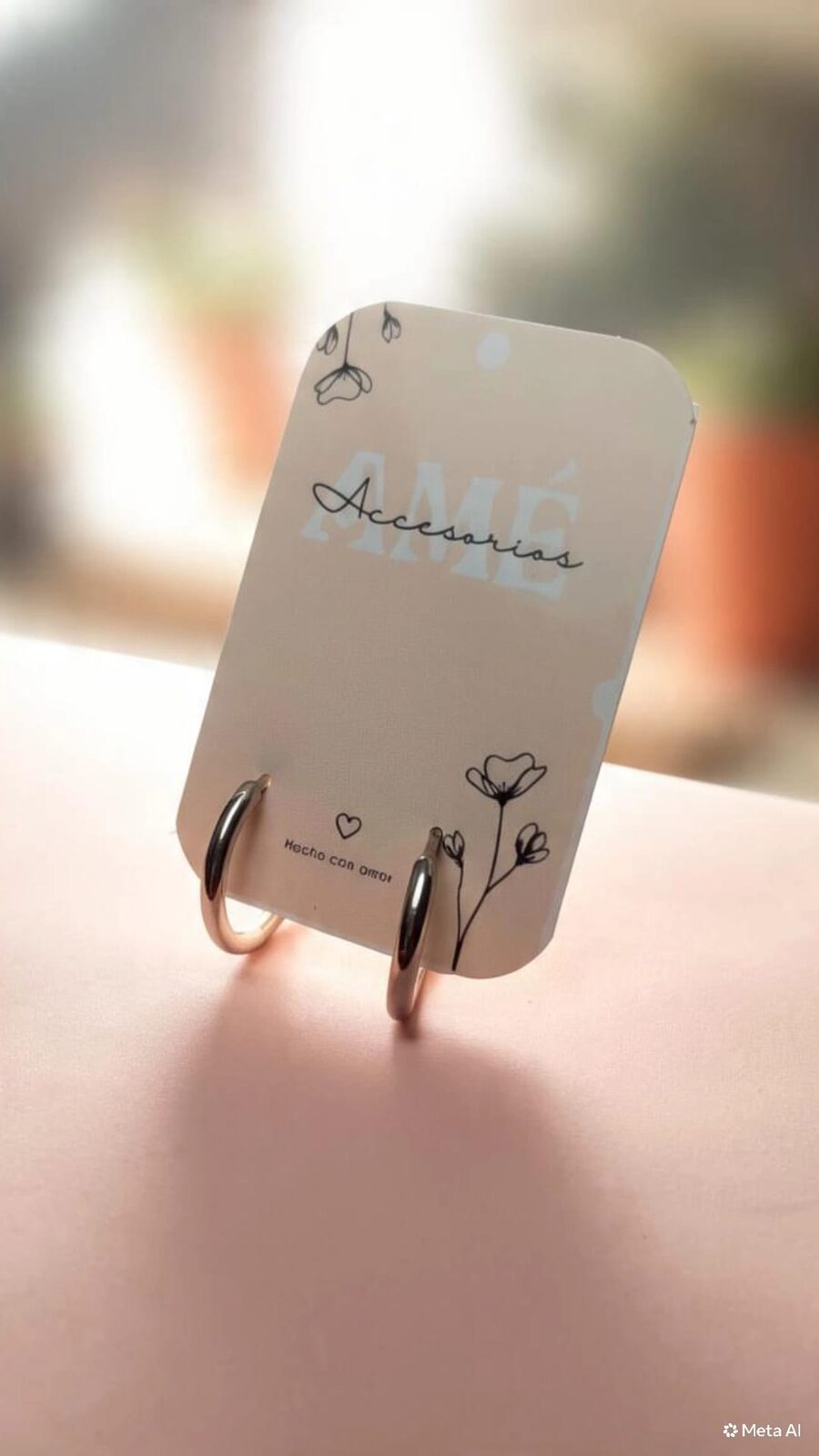 Argollas Slim Silver Hoops