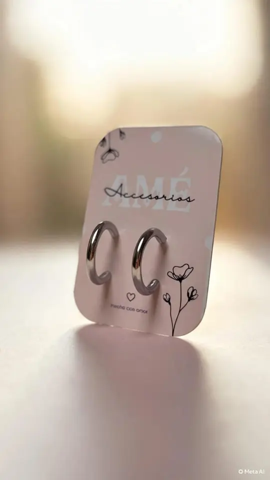 Argollas Classic Silver Huggies