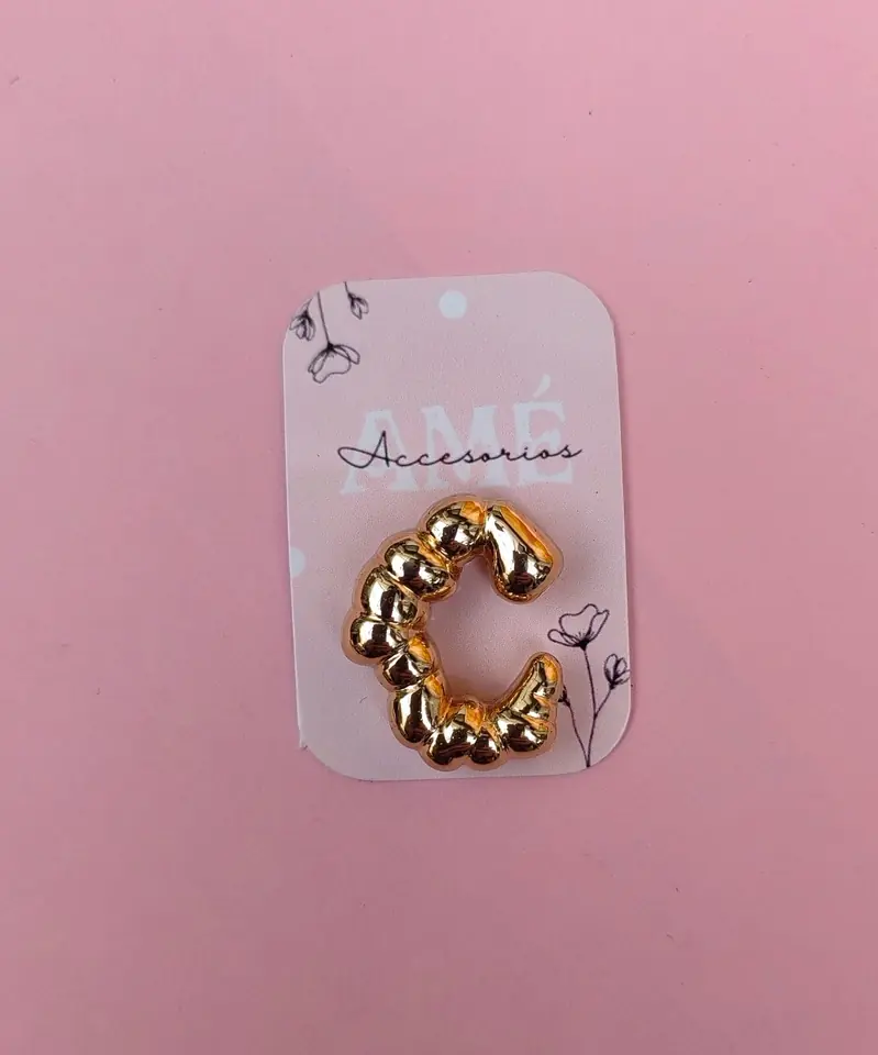 Ear Cuff Chunky Croissant Gold