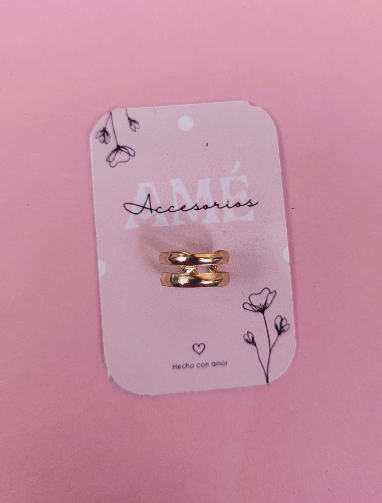Ear Cuff Double Gold Link