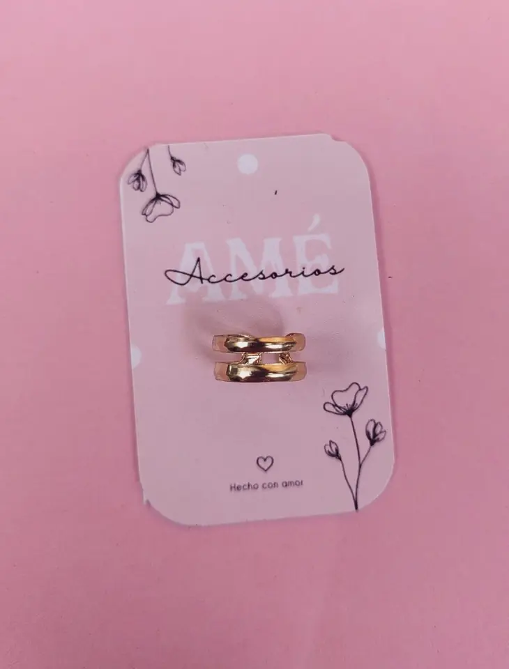 Ear Cuff Double Gold Link