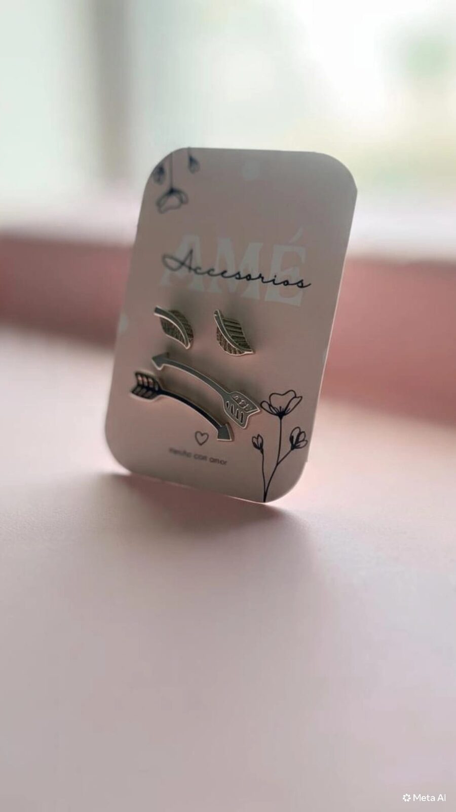 Aros Silver Arrow & Leaf Set