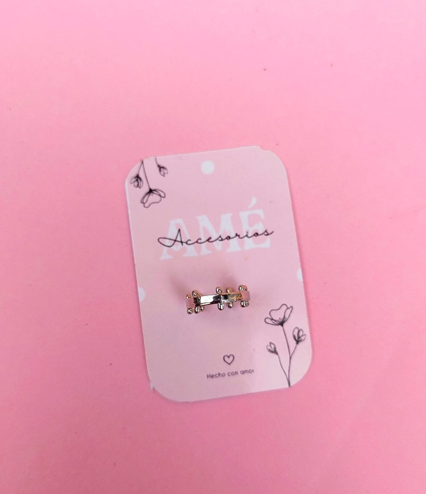 Ear Cuff Baguette Crystal Gold
