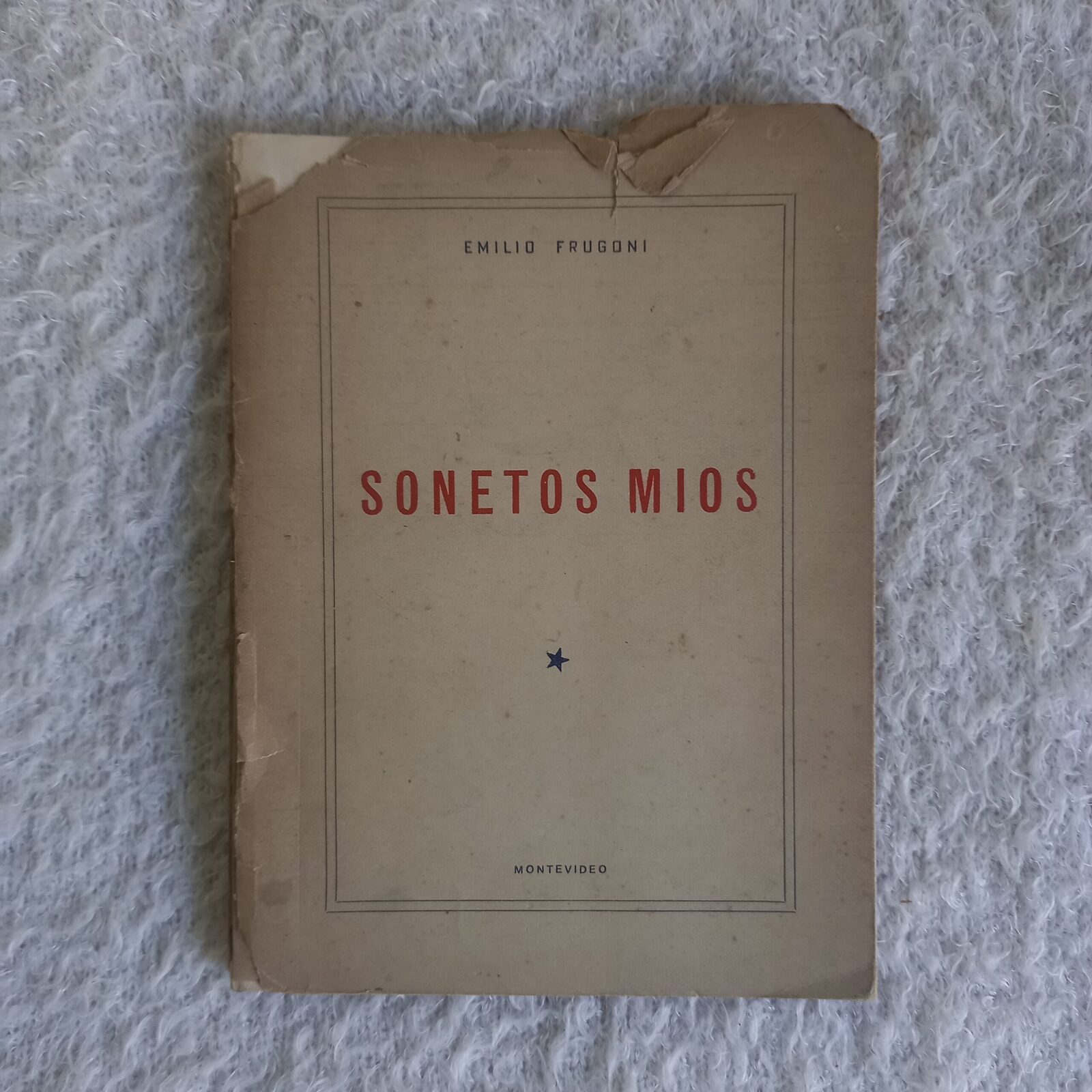 Sonetos míos. Emilio Frugoni. Firmado