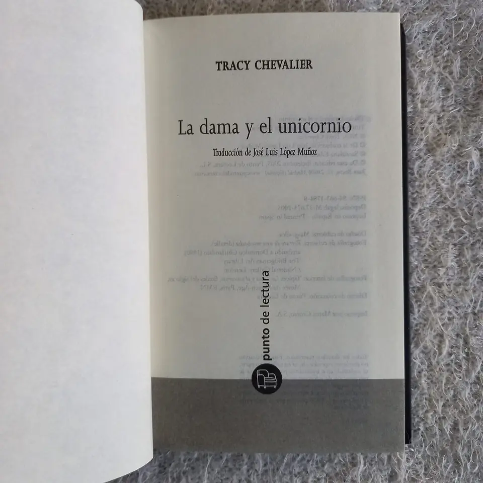 La dama y el unicornio. Tracy Chevalier