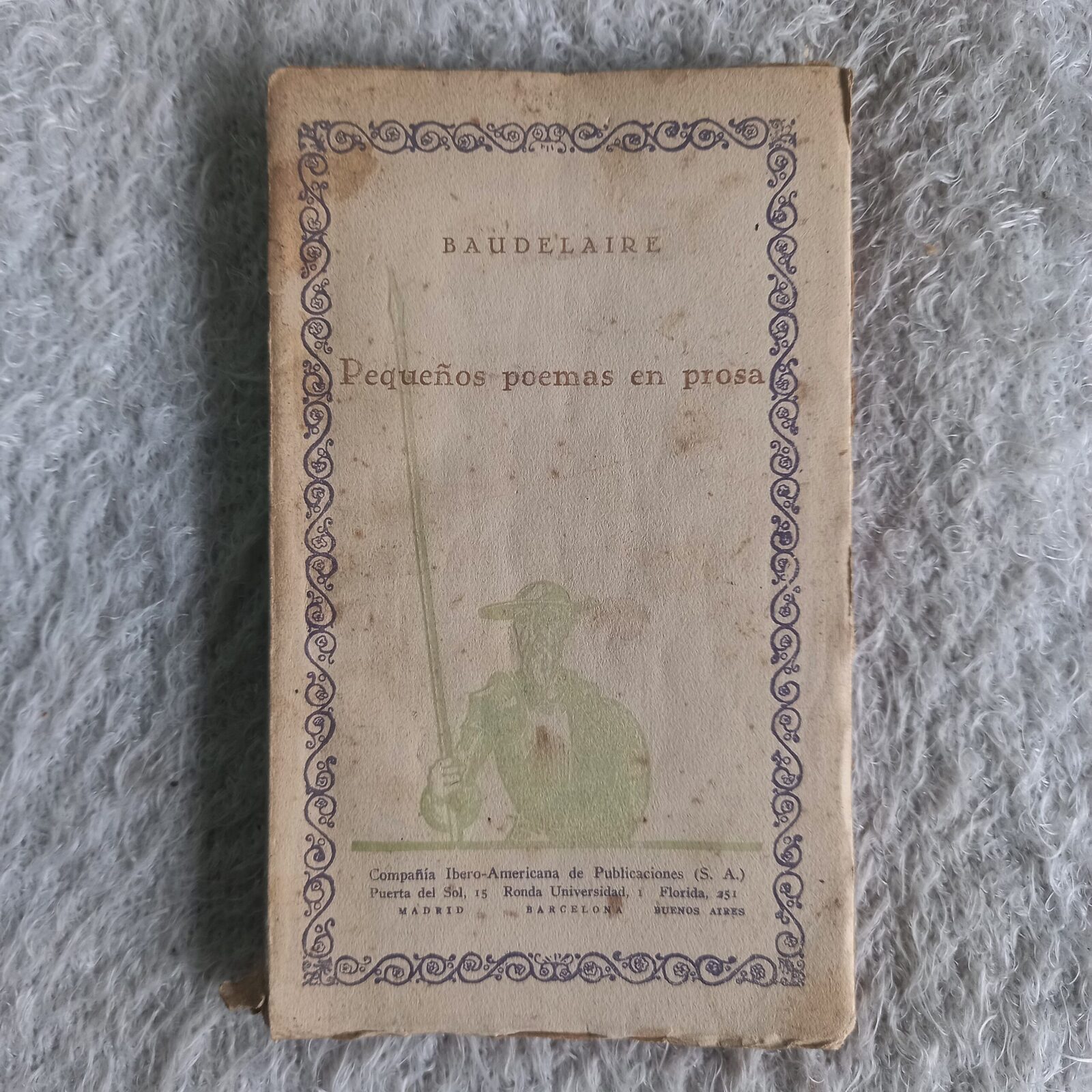 Pequeños poemas en prosa. Charles Baudelaire