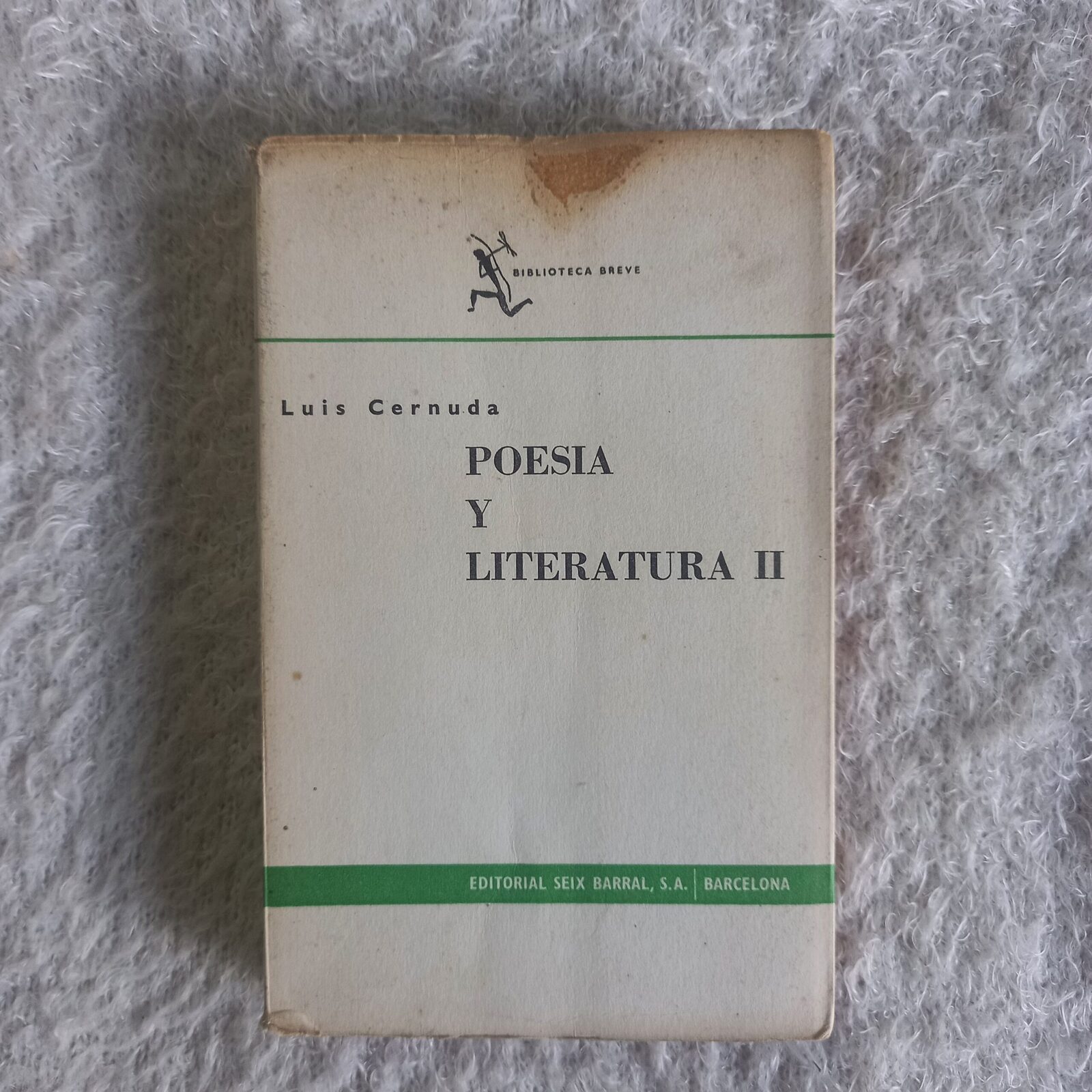 Poesía y literatura II. Luis Cernuda