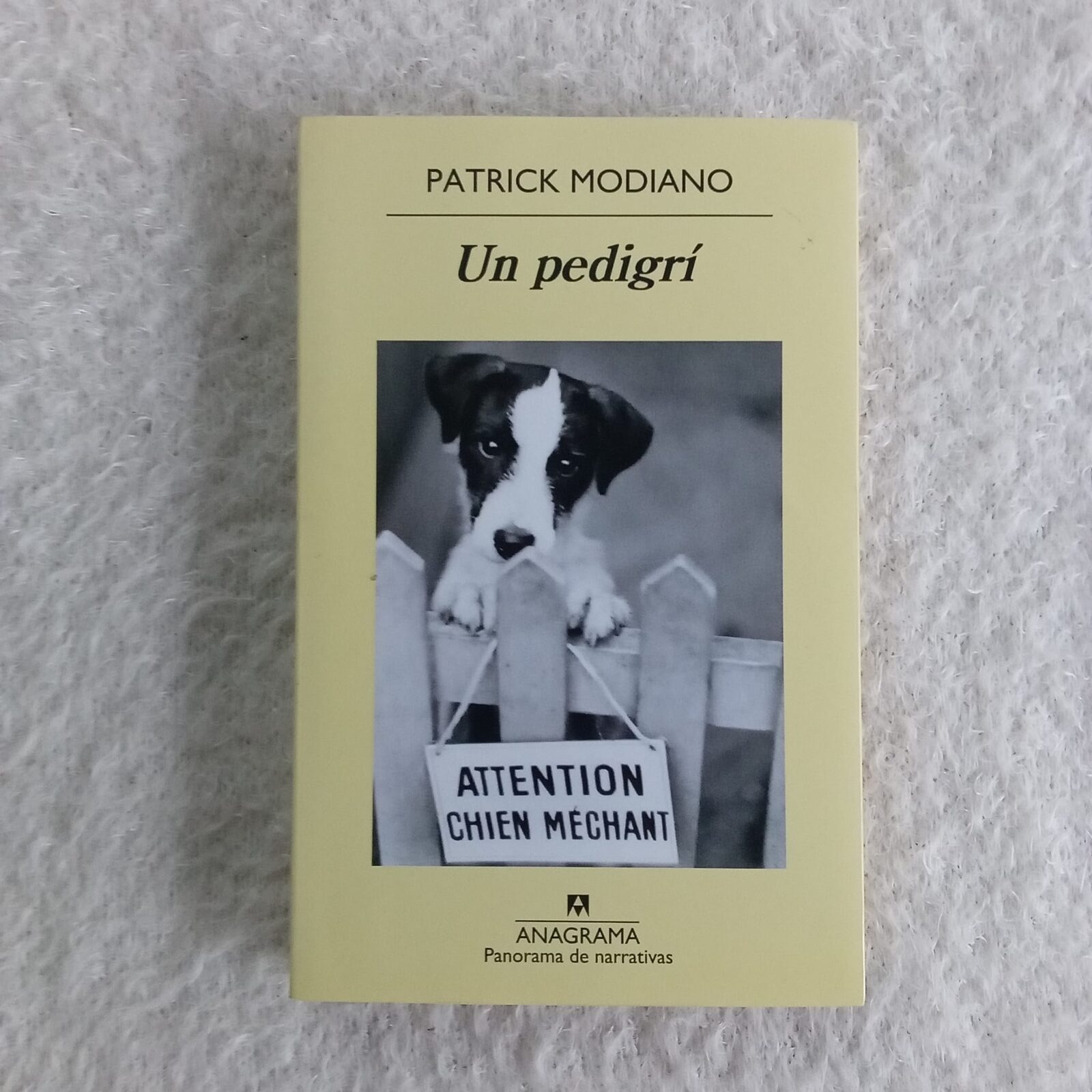 Un pedigrí. Patricik Modiano. Ed Anagrama