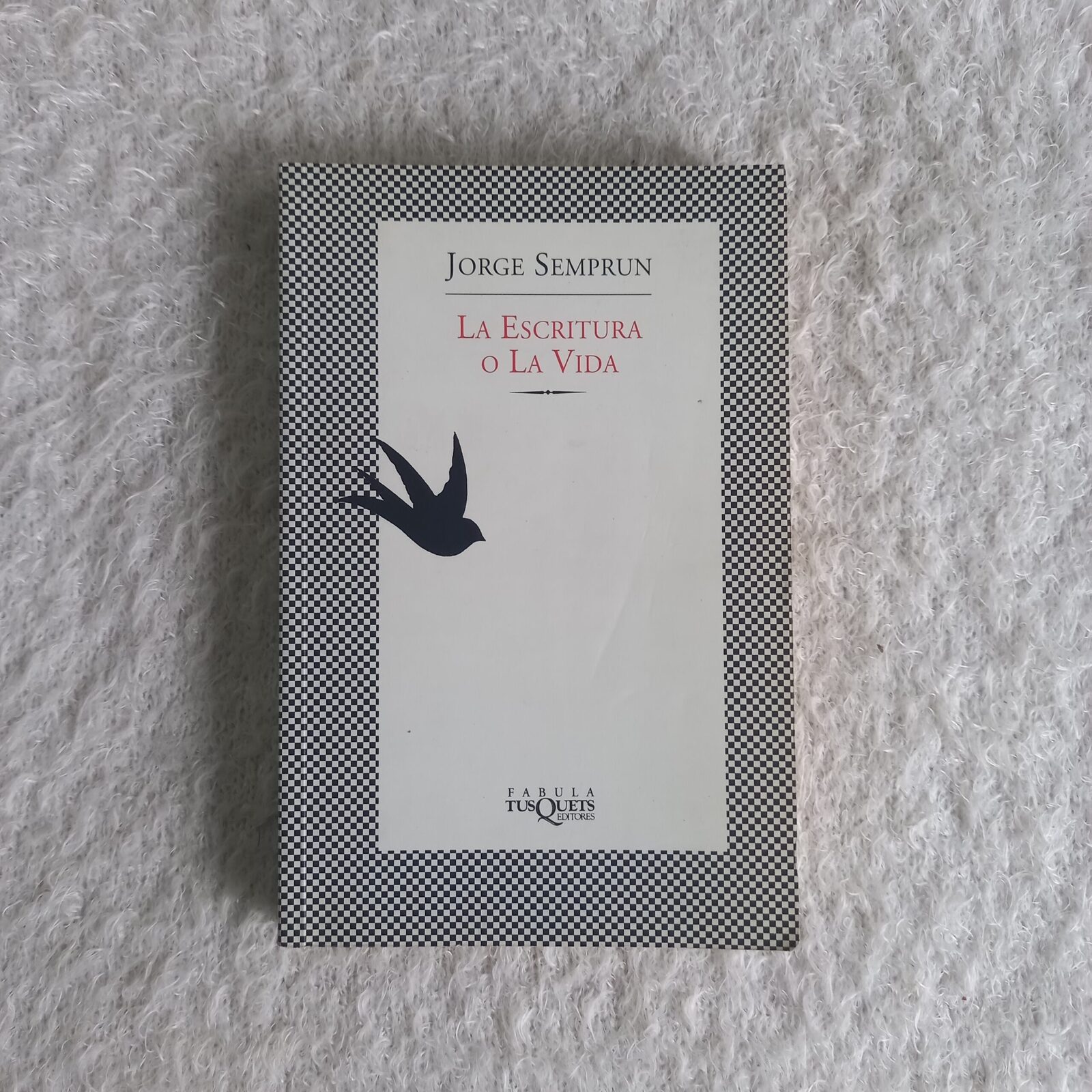 La escritura o la vida.  Jorge Semprún
