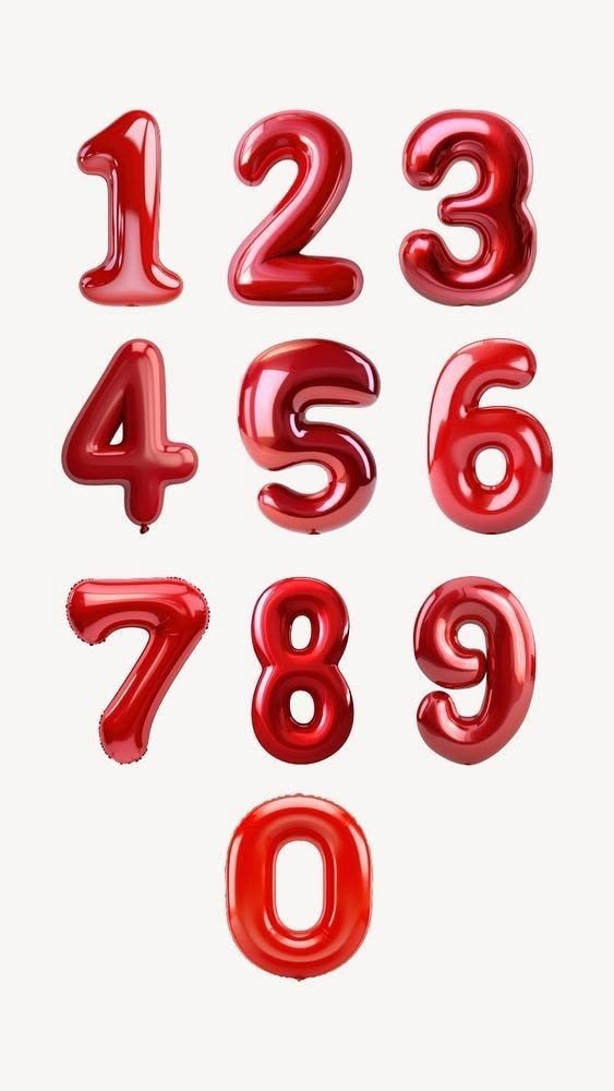 globo Numero 32 Pulgadas ROJO