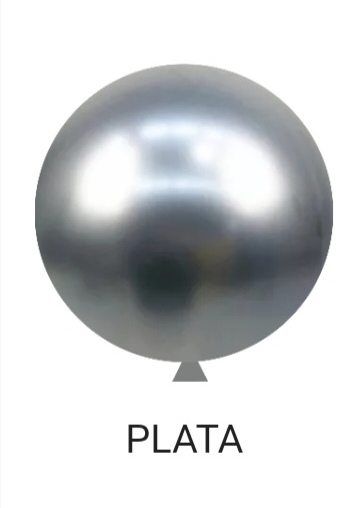 Globo cromado plata R18