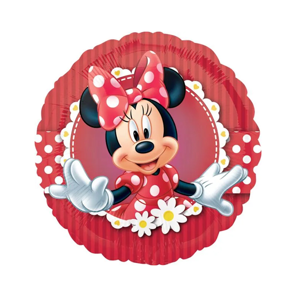 Globo redondo minnie roja
