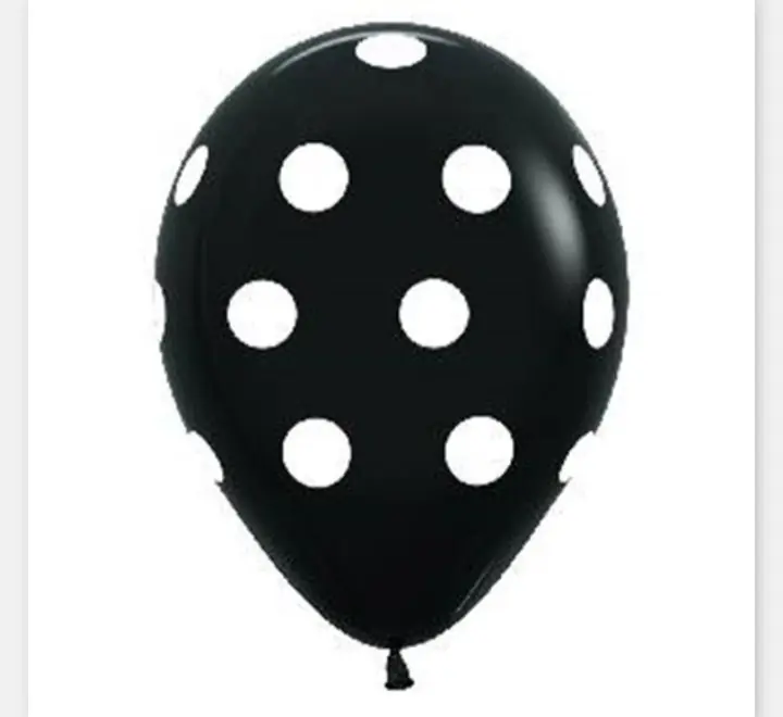 Globo lunares negro x50