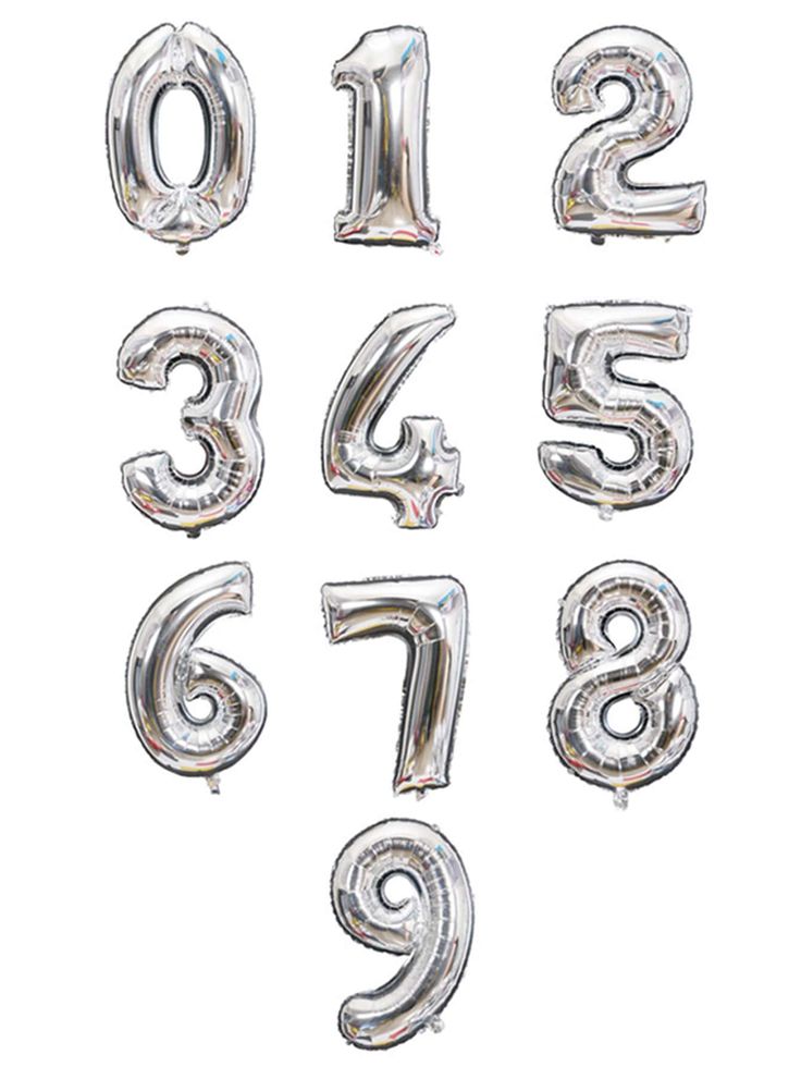 Globo numero 16 pulgadas PLATA