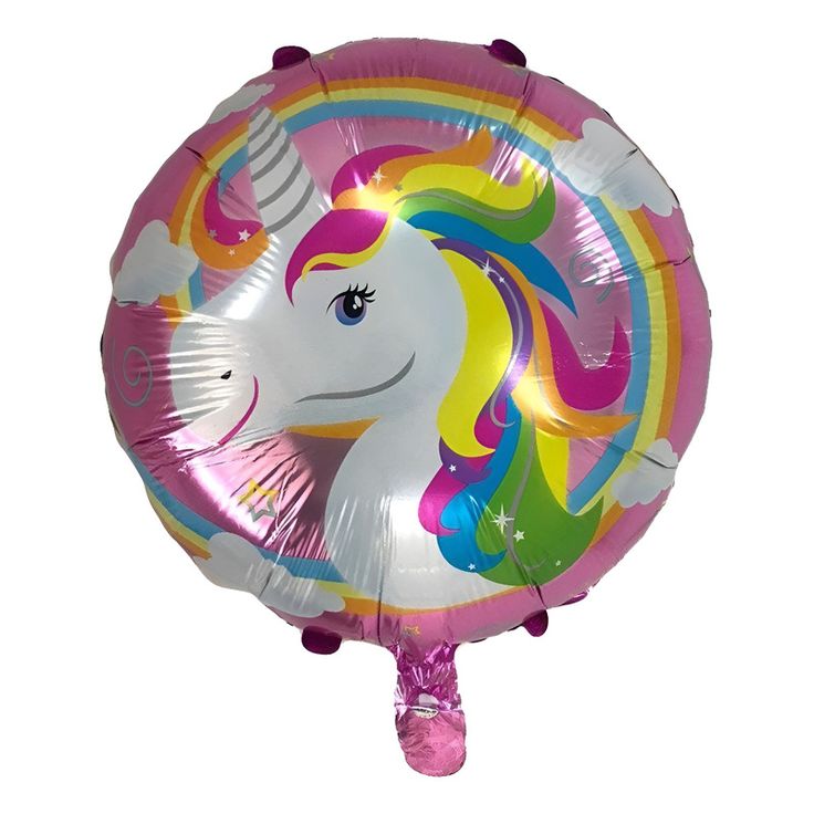 Globo redondo unicornio 18"