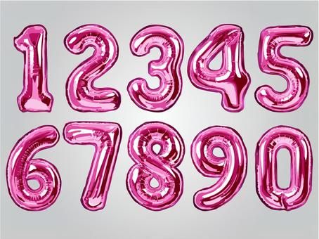 globo Numero 16 Pulgadas FUCSIA