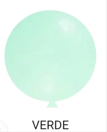 Globo verde pastel R 36