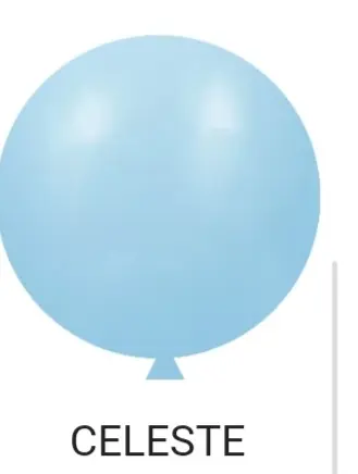 Globo R36 celeste pastel