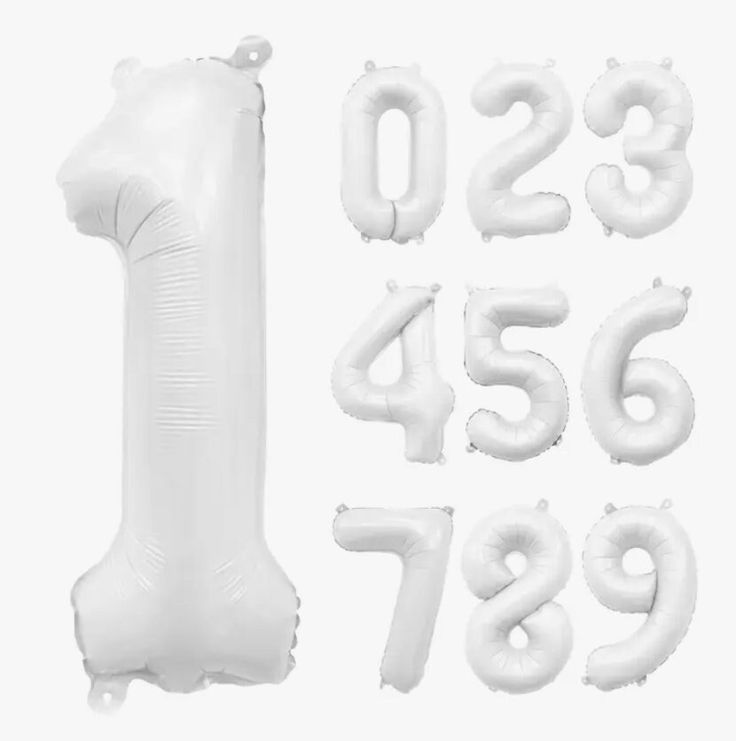 Globo número 32 pulgadas BLANCO