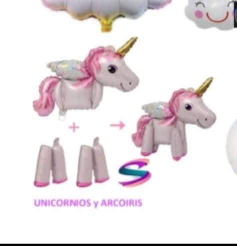 Globo unicornio compuesto grande