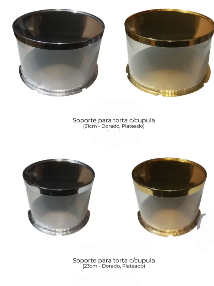 Soporte de torta con cupula 23cm